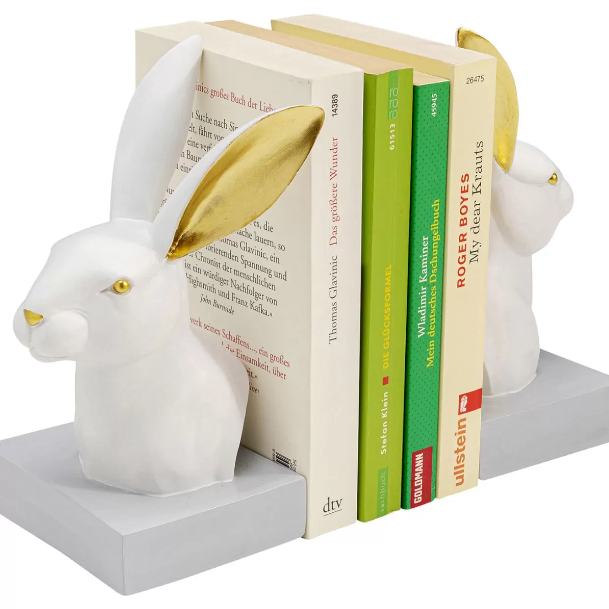 KARE Design - Porta Libri Decorativi a Forma di Coniglietto, Set da 2 per la Casa | Accessori Regalo Creativi con Design Moderno