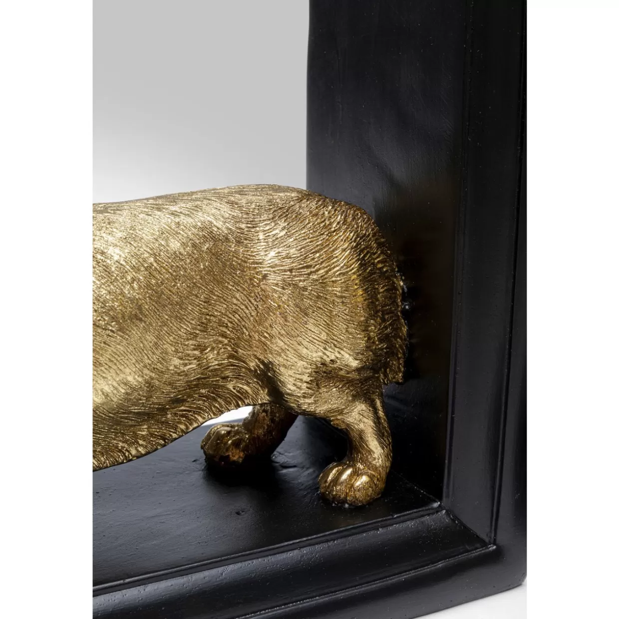 Portaoggetti decorativi Corgi in stile regale - Set da 2 fermalibri artistici per libreria e complementi d'arredo KARE Design