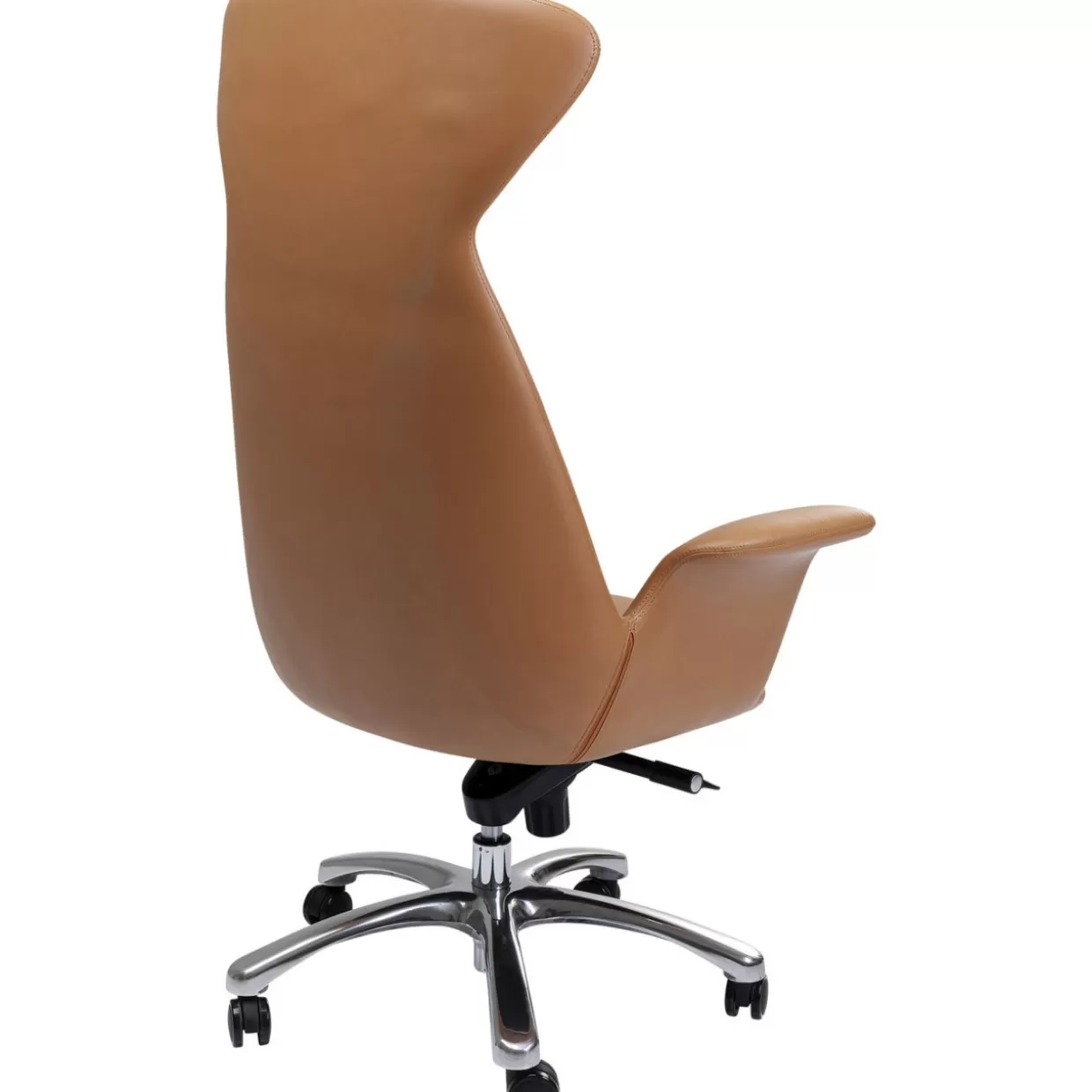 KARE Design - Poltrona Girevole Brady Ufficio Moderno con Rifiniture Argentate