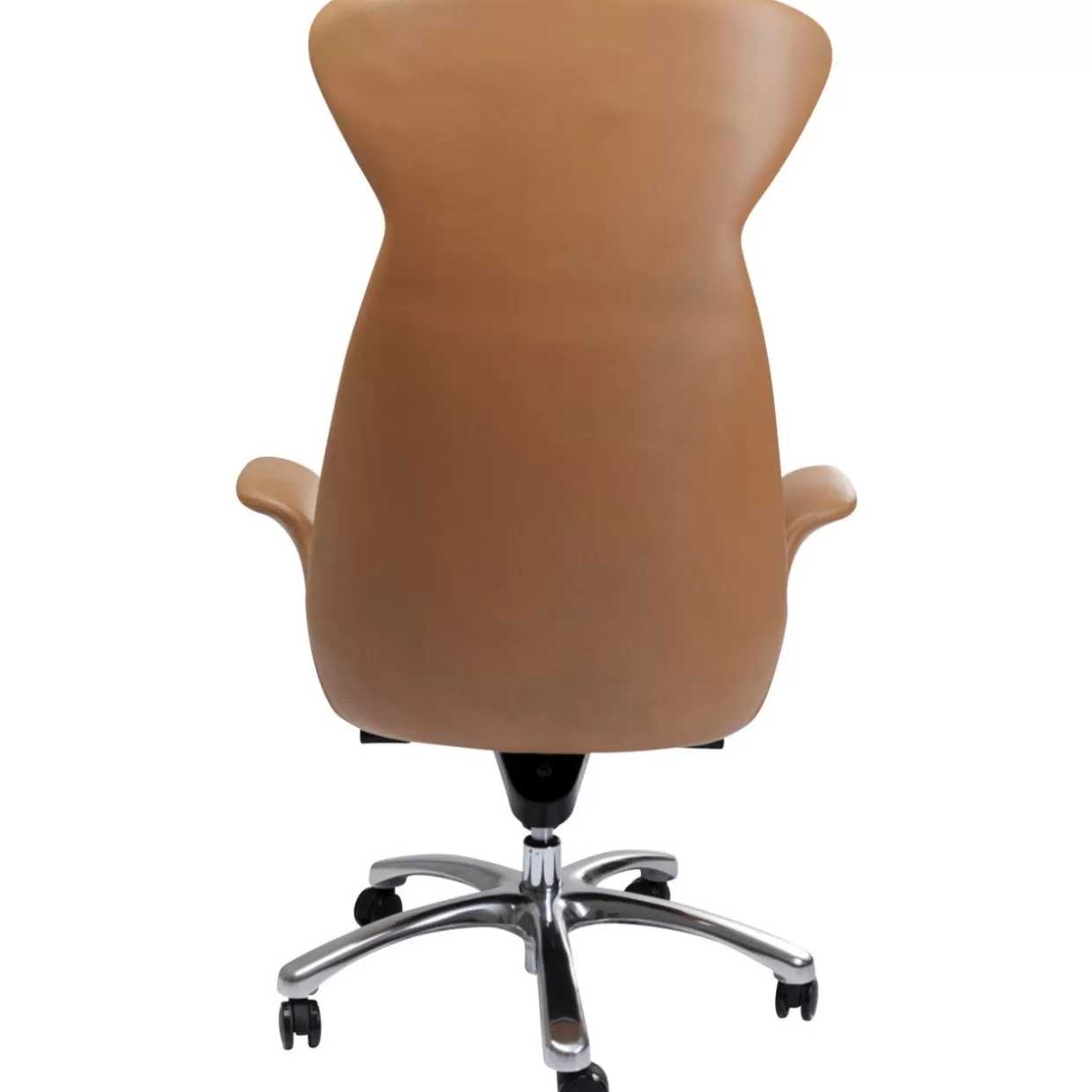 KARE Design - Poltrona Girevole Brady Ufficio Moderno con Rifiniture Argentate