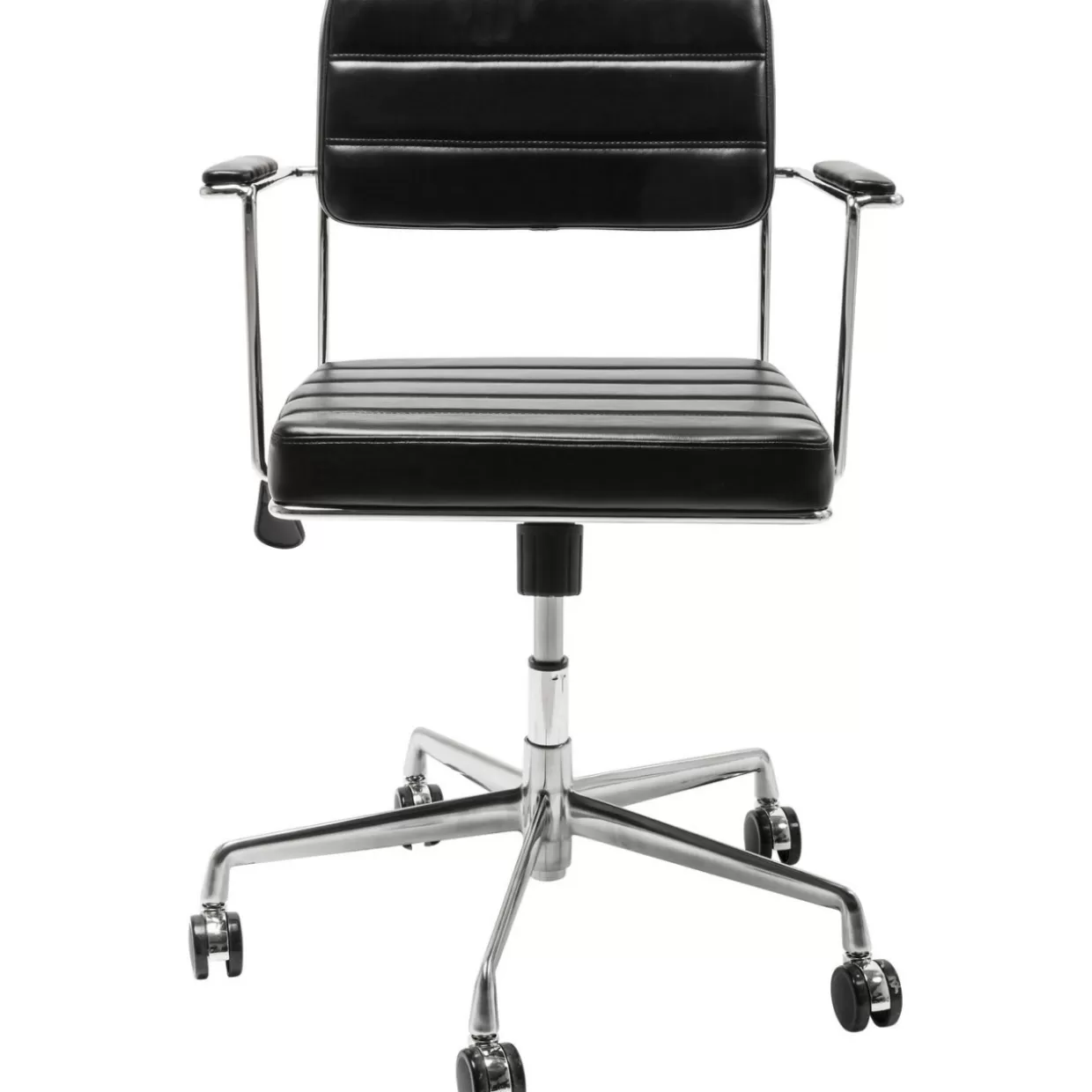 Sedia Ufficio Girevole Dottore Nero - Design Ergonomico e Confortevole per Lavoro Professionale | KARE Collection