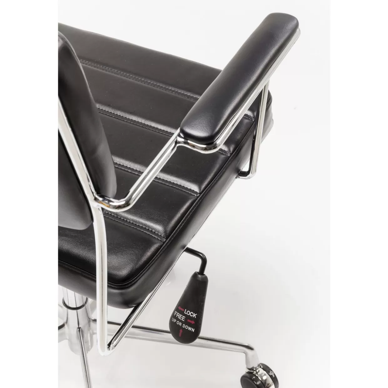 Sedia Ufficio Girevole Dottore Nero - Design Ergonomico e Confortevole per Lavoro Professionale | KARE Collection