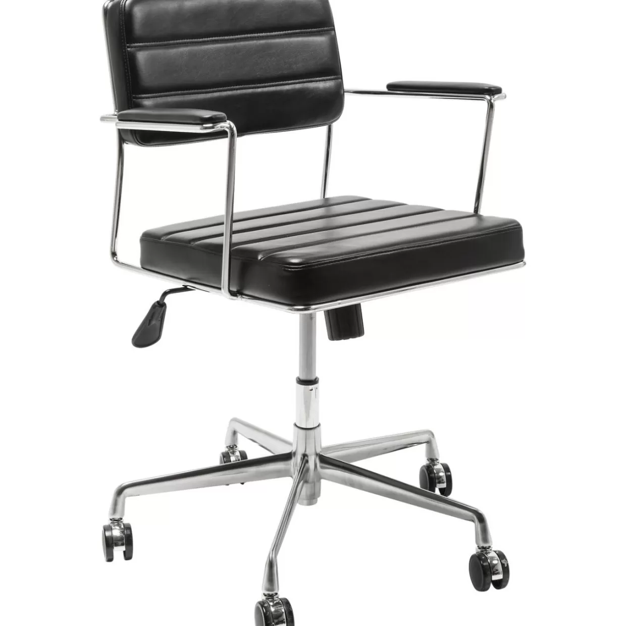 Sedia Ufficio Girevole Dottore Nero - Design Ergonomico e Confortevole per Lavoro Professionale | KARE Collection