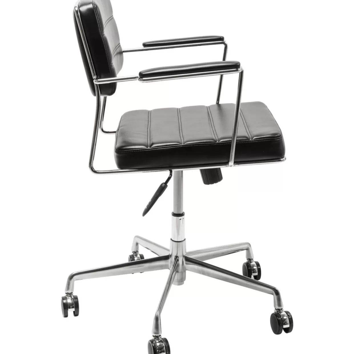 Sedia Ufficio Girevole Dottore Nero - Design Ergonomico e Confortevole per Lavoro Professionale | KARE Collection