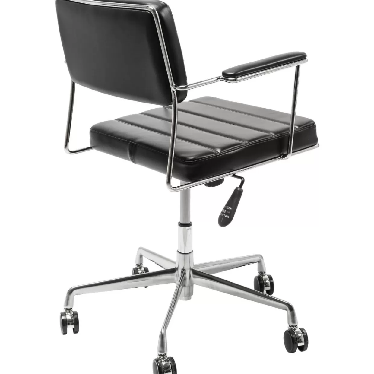 Sedia Ufficio Girevole Dottore Nero - Design Ergonomico e Confortevole per Lavoro Professionale | KARE Collection
