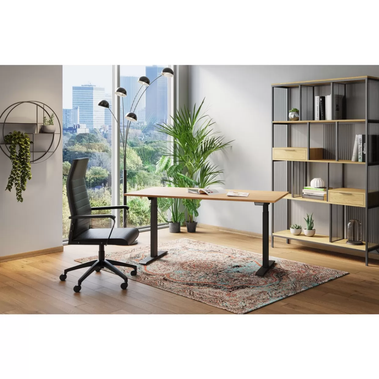 Sedia Girevole Labora High per Ufficio - Design Funzionale KARE in Nero Antracite