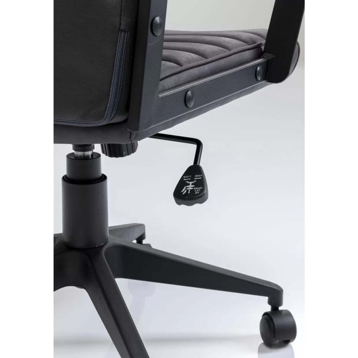 Sedia Girevole Labora High per Ufficio - Design Funzionale KARE in Nero Antracite