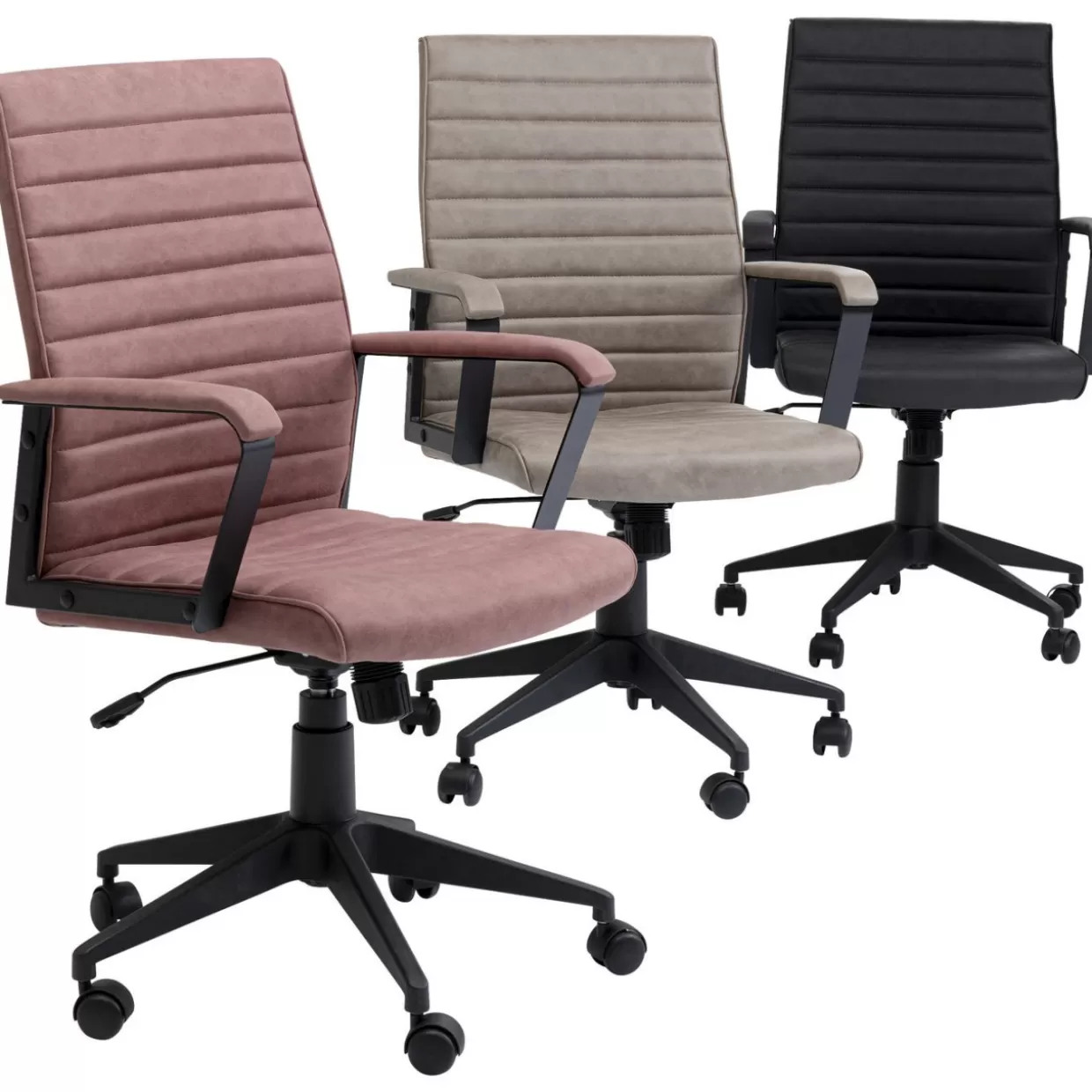 Sedia Ufficio Modello Labora - Design Ergonomico KARE in Tinta Unita Nera