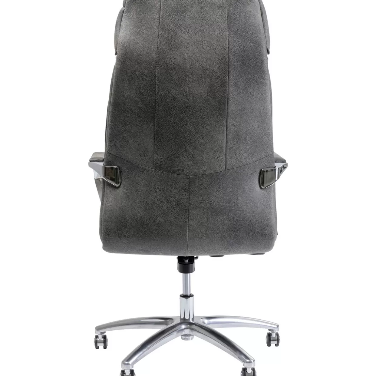 KARE Design - Sedia Ergonomica per Ufficio con Rivestimento Grigio Antracite