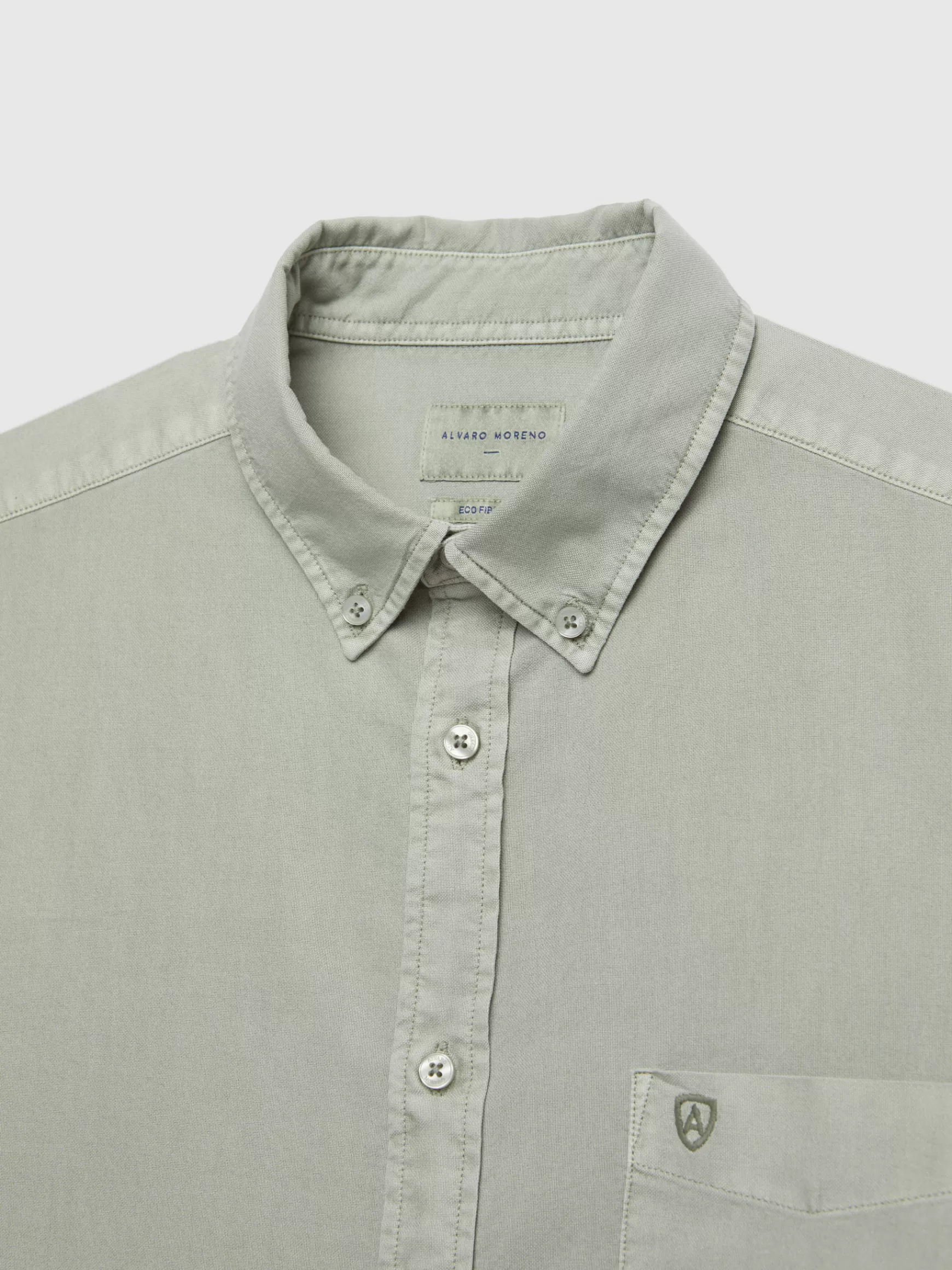 Camicia Uomo Elegante in Tessuto Oxford con Tasche - Tinta Unica Alvaro Moreno, Stile Casual Chic per Occasioni Informali, Abbinamento Perfetto con Jeans e Chinos