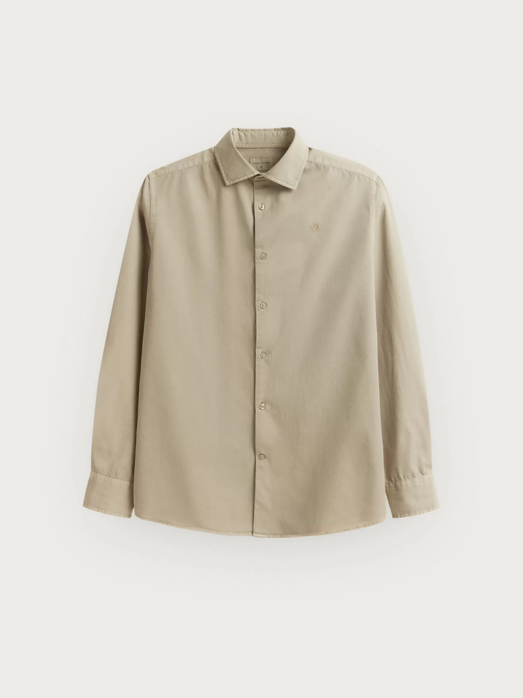 Camicia Casual Uomo Alvaro Moreno in Twill Colorato - Stile Relax con Trama Resistente