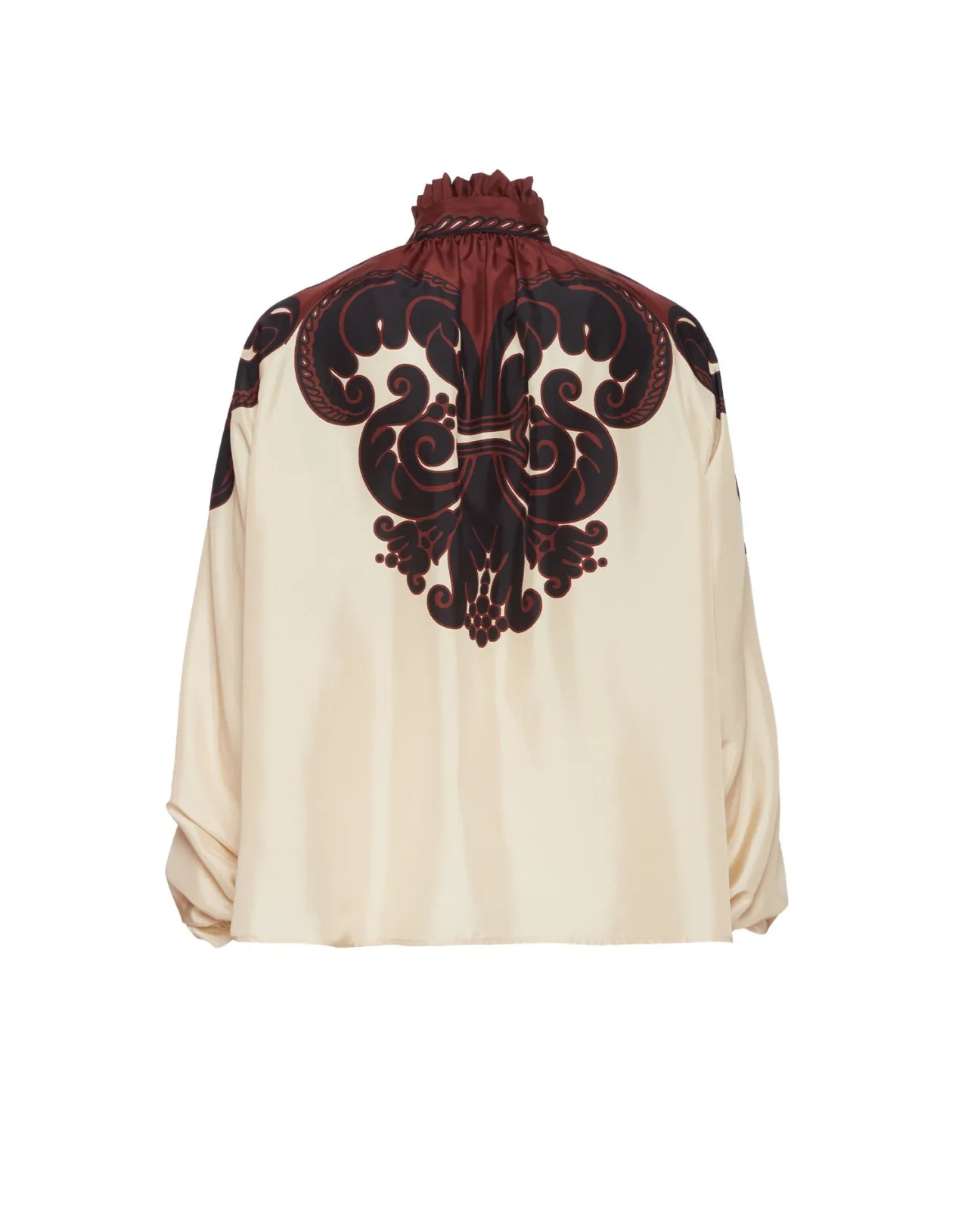 Camicia in Voile di Seta Avorio con Dettaglio Corsini Placée - Collezione Cerere by La DoubleJ