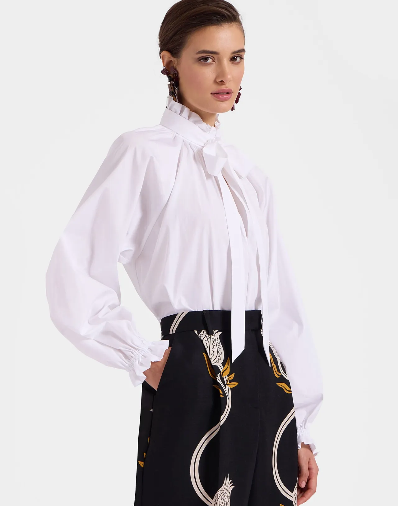 La DoubleJ Cerere - Camicia Elegante in Popeline Sartoriale Bianco Puro - Confezione Artigianale