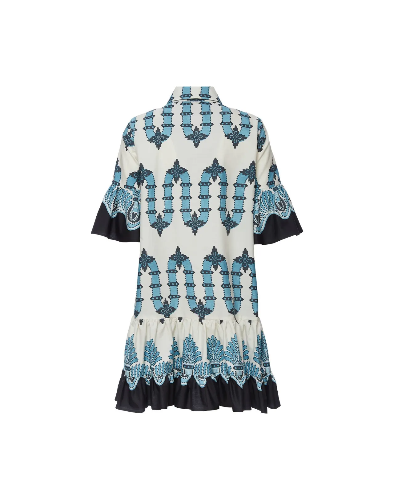 Abito Choux La DoubleJ in Poplin Estivo - Scirocco Placee Avorio con Tocco Fresco