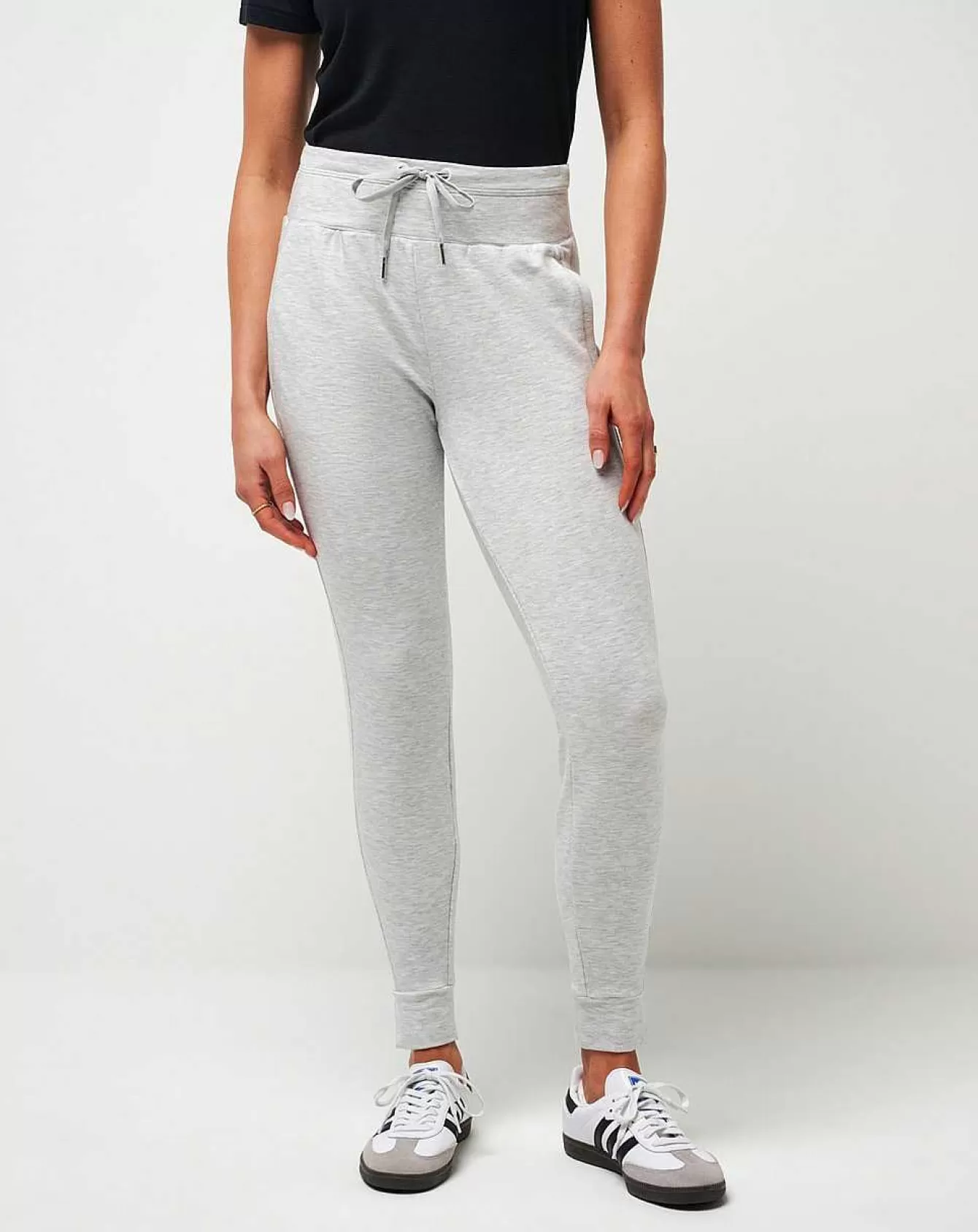 Store Cloud Pantaloni Jogger in Pile Leggero con Chiusura Regolabile e Design Avvolgente