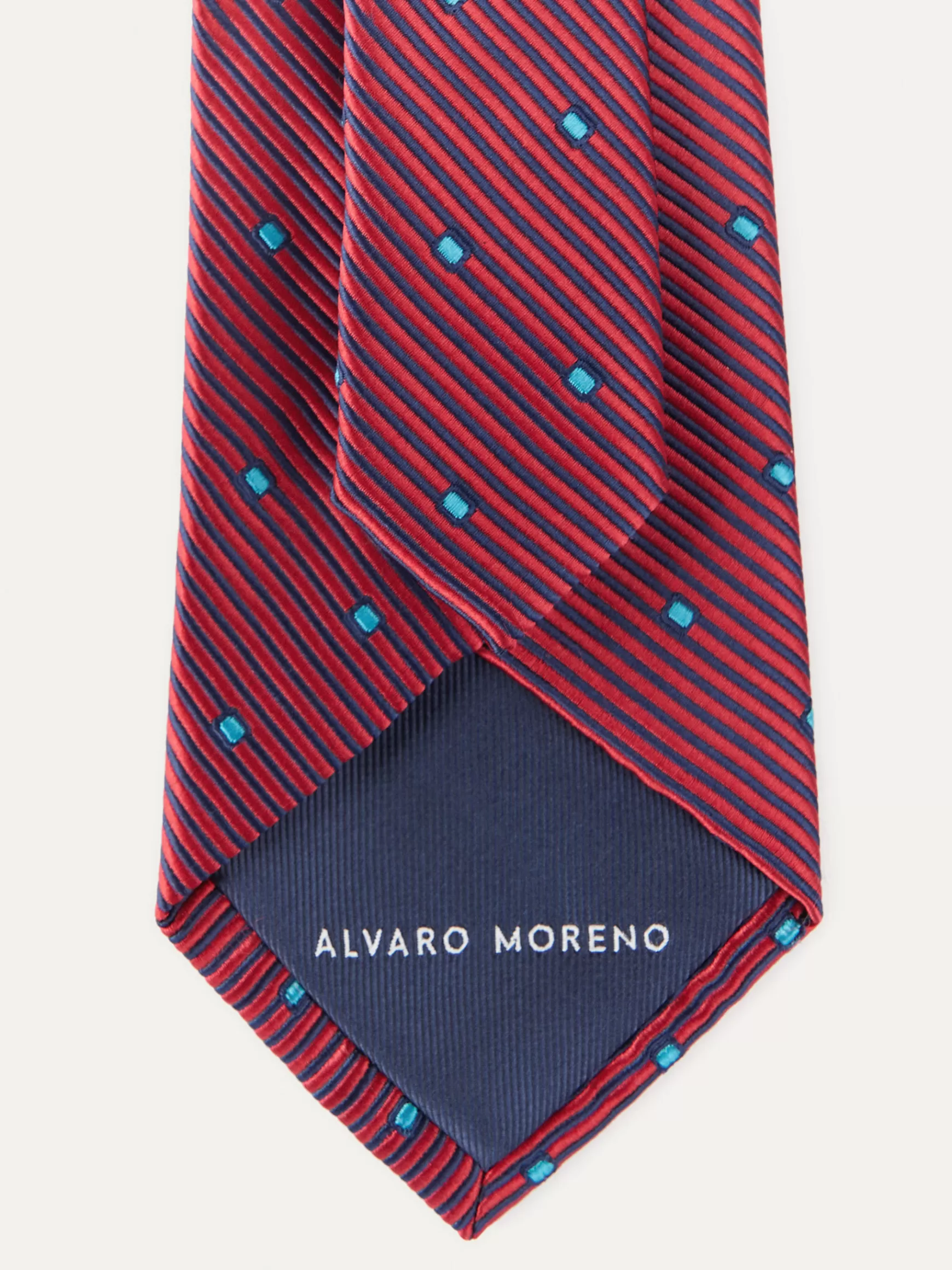 Cravatta Uomo Alvaro Moreno - Design Jacquard Elegante in Seta Misto Lana