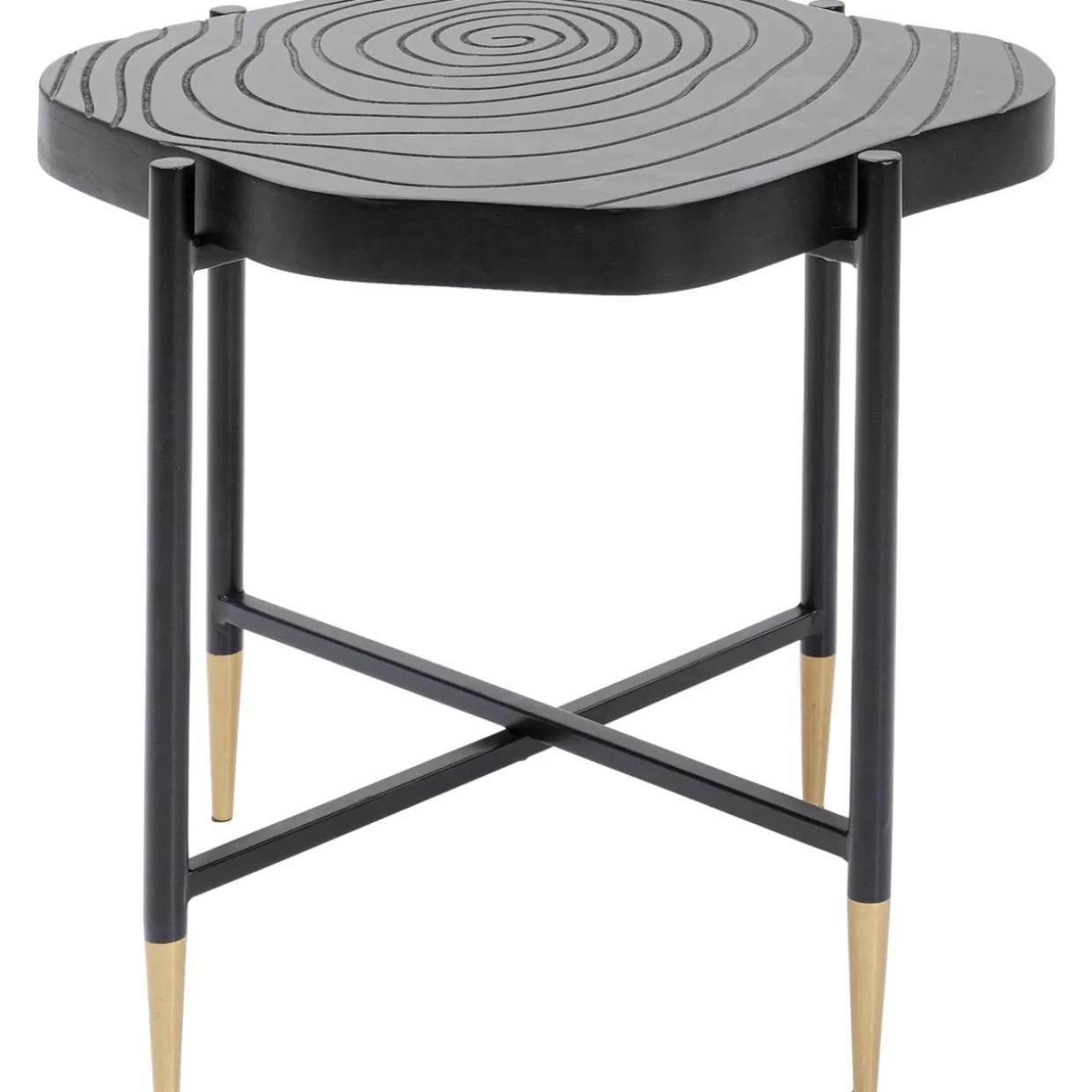 Tavolino Vintage KARE Design per Soggiorno con Fattura Artigianale - 40x40 cm in Stile Retro