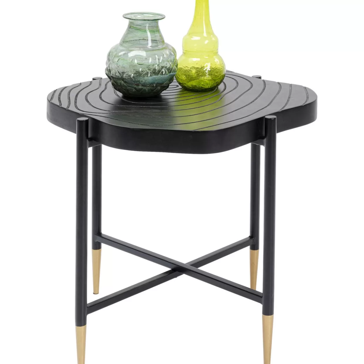 Tavolino Vintage KARE Design per Soggiorno con Fattura Artigianale - 40x40 cm in Stile Retro