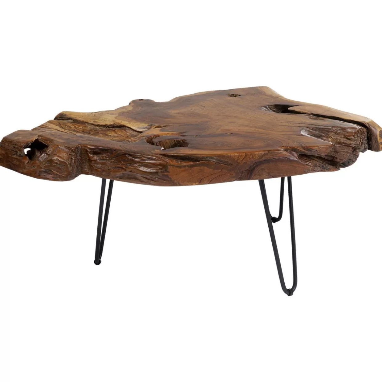 Tavolino living Aspen in legno naturale design moderno - 100x60 cm per salotto accogliente | KARE Design