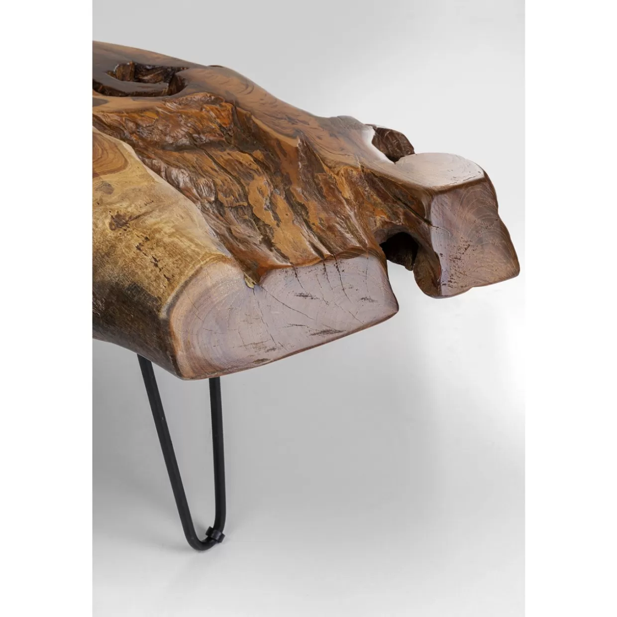 Tavolino living Aspen in legno naturale design moderno - 100x60 cm per salotto accogliente | KARE Design