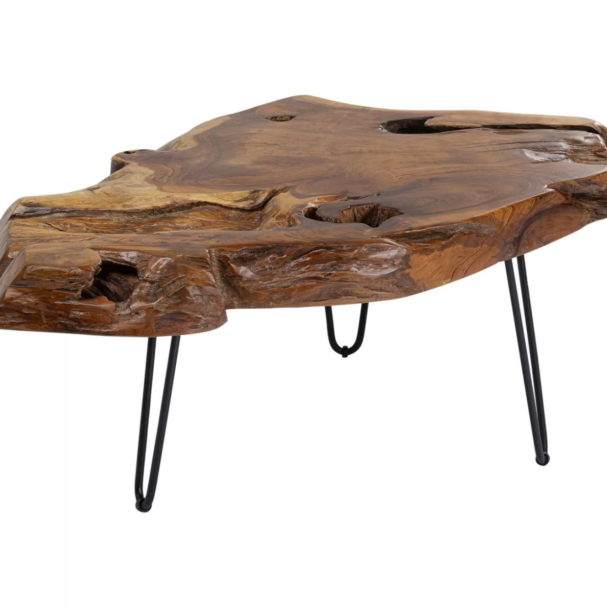 Tavolino living Aspen in legno naturale design moderno - 100x60 cm per salotto accogliente | KARE Design