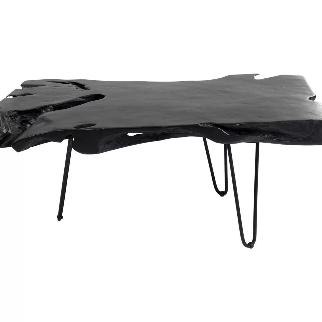 Tavolino Moderno Aspen | Design by KARE - Nero Opaco 100x40 cm, Eleganza Minimalista per il tuo Soggiorno Contemporaneo