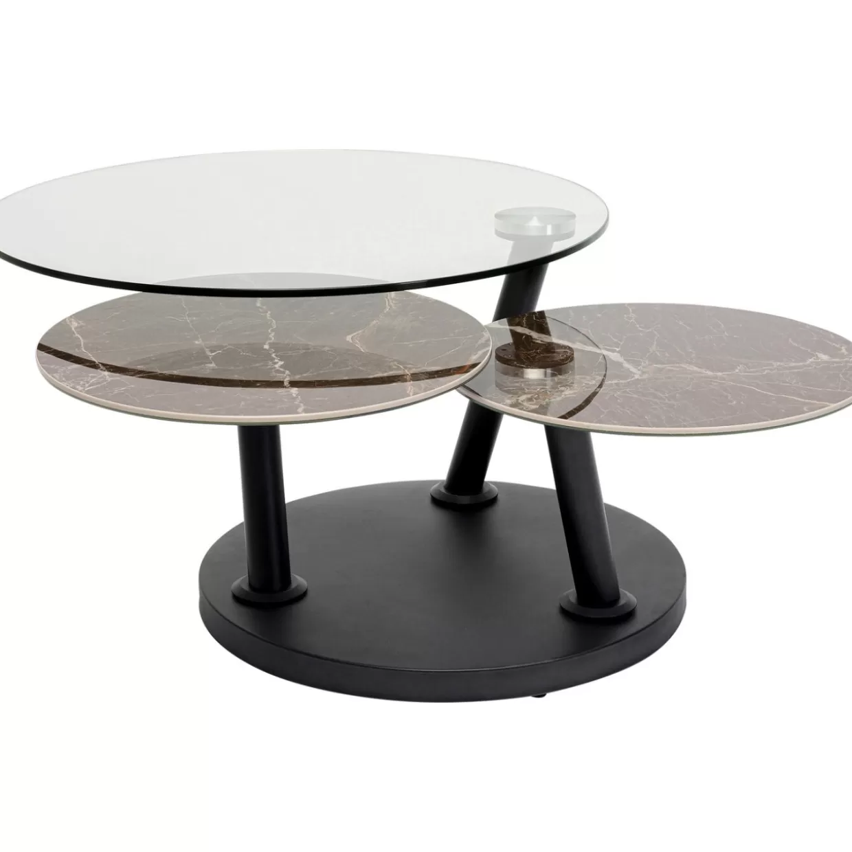 Tavolino da salotto moderno Avignon - Design KARE con struttura estendibile (80x124 cm) per soggiorno elegante