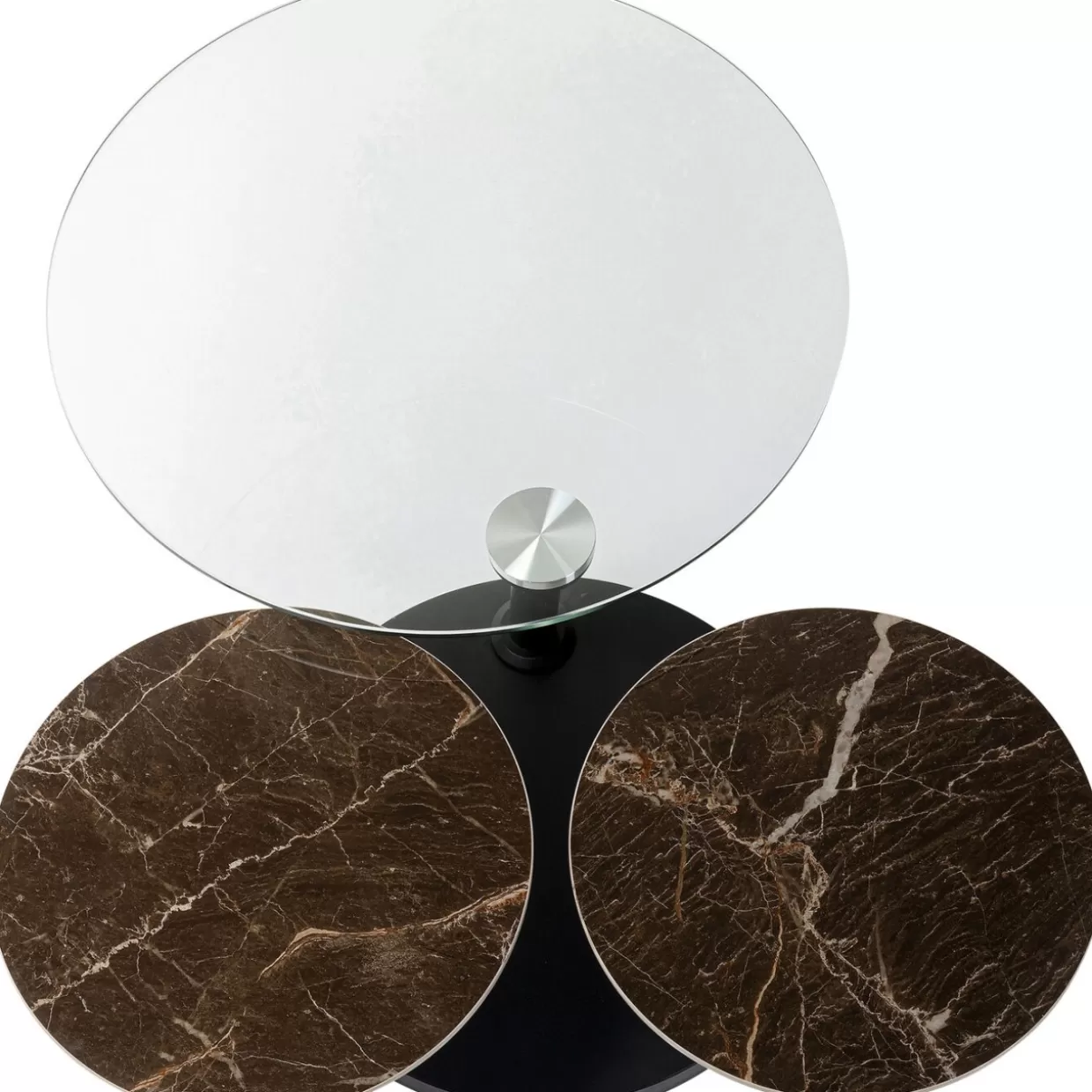 Tavolino da salotto moderno Avignon - Design KARE con struttura estendibile (80x124 cm) per soggiorno elegante