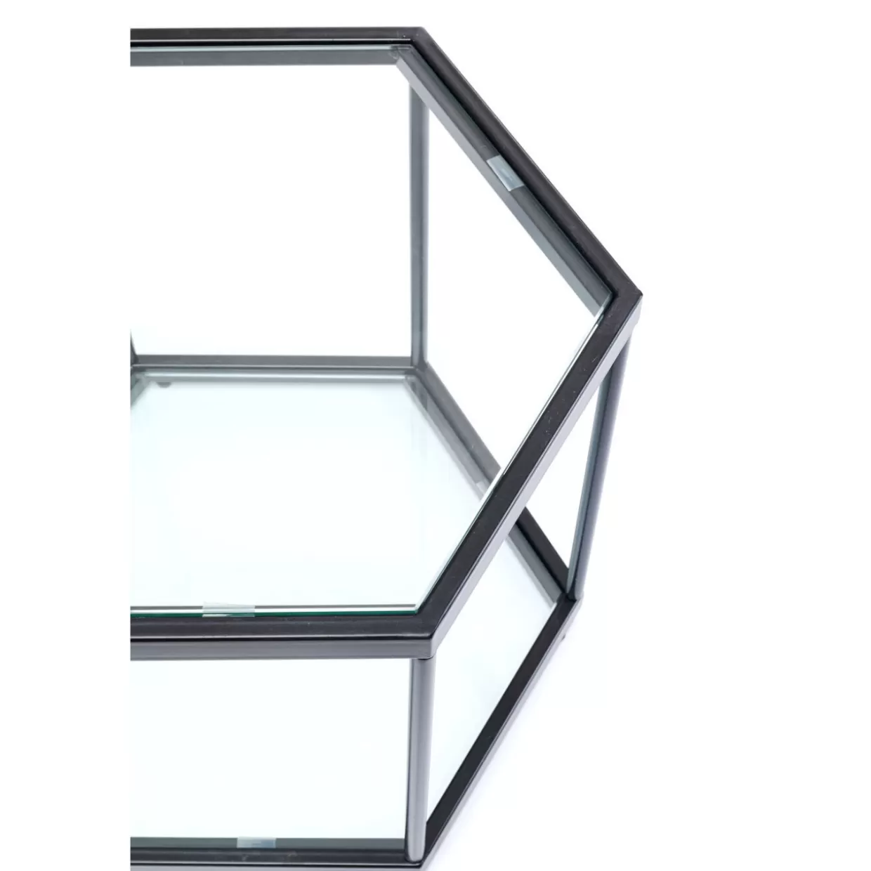 Tavolino da salotto Comb in tinta unita - Design contemporaneo KARE, 45 cm nero opaco