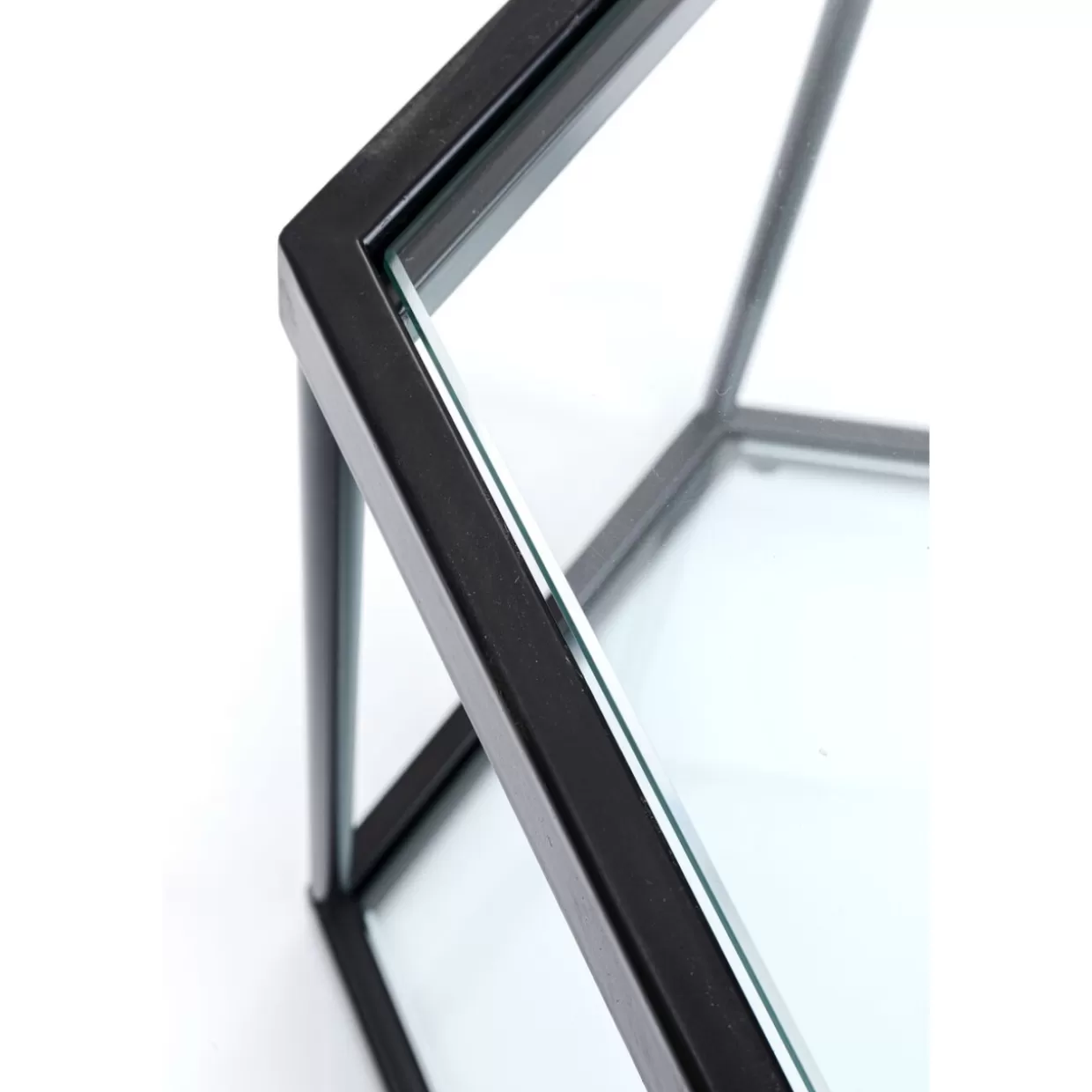 Tavolino da salotto Comb in tinta unita - Design contemporaneo KARE, 45 cm nero opaco