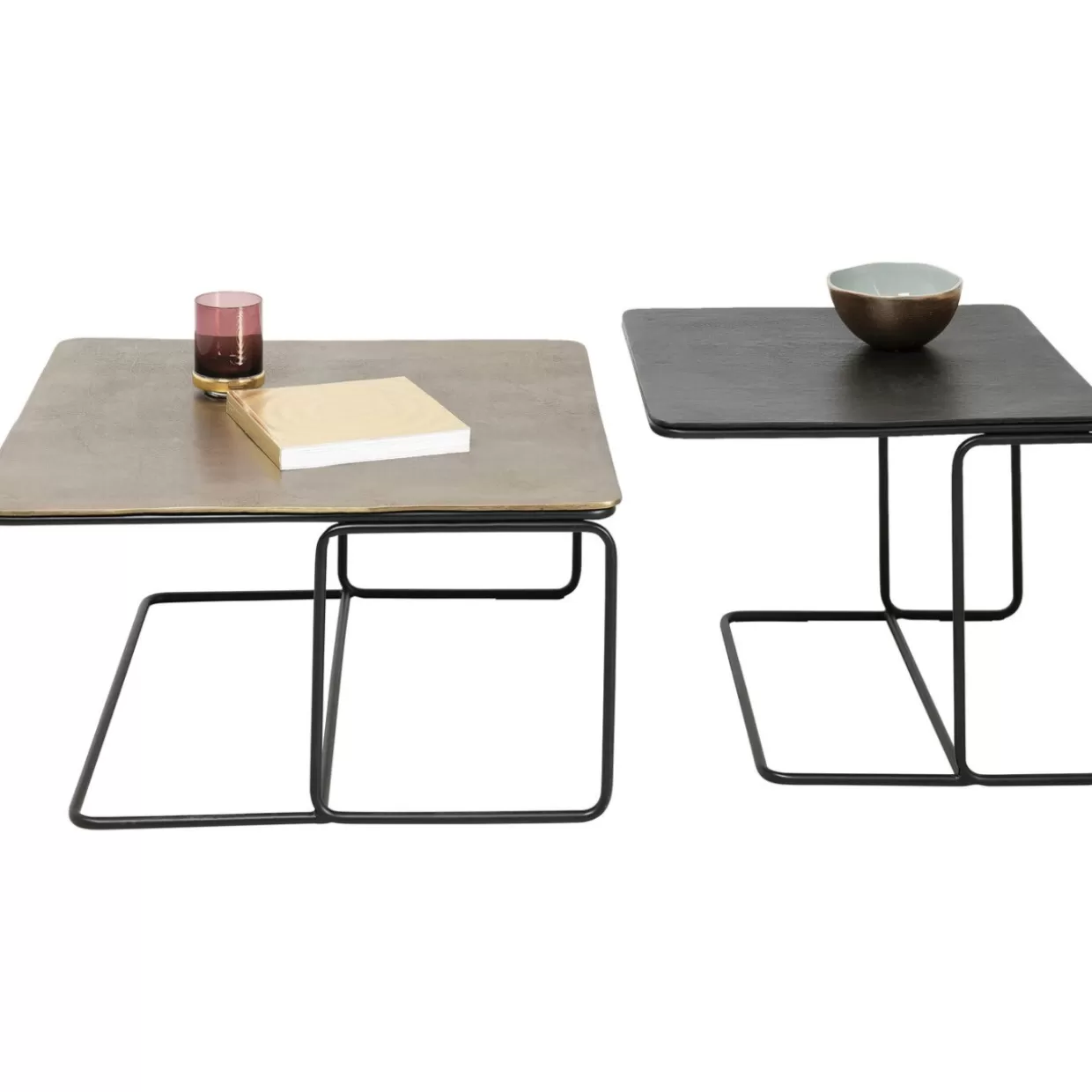 Tavolini da salotto Diego in coppia, design contemporaneo per arredamento moderno - Set di 2 pezzi by KARE Design