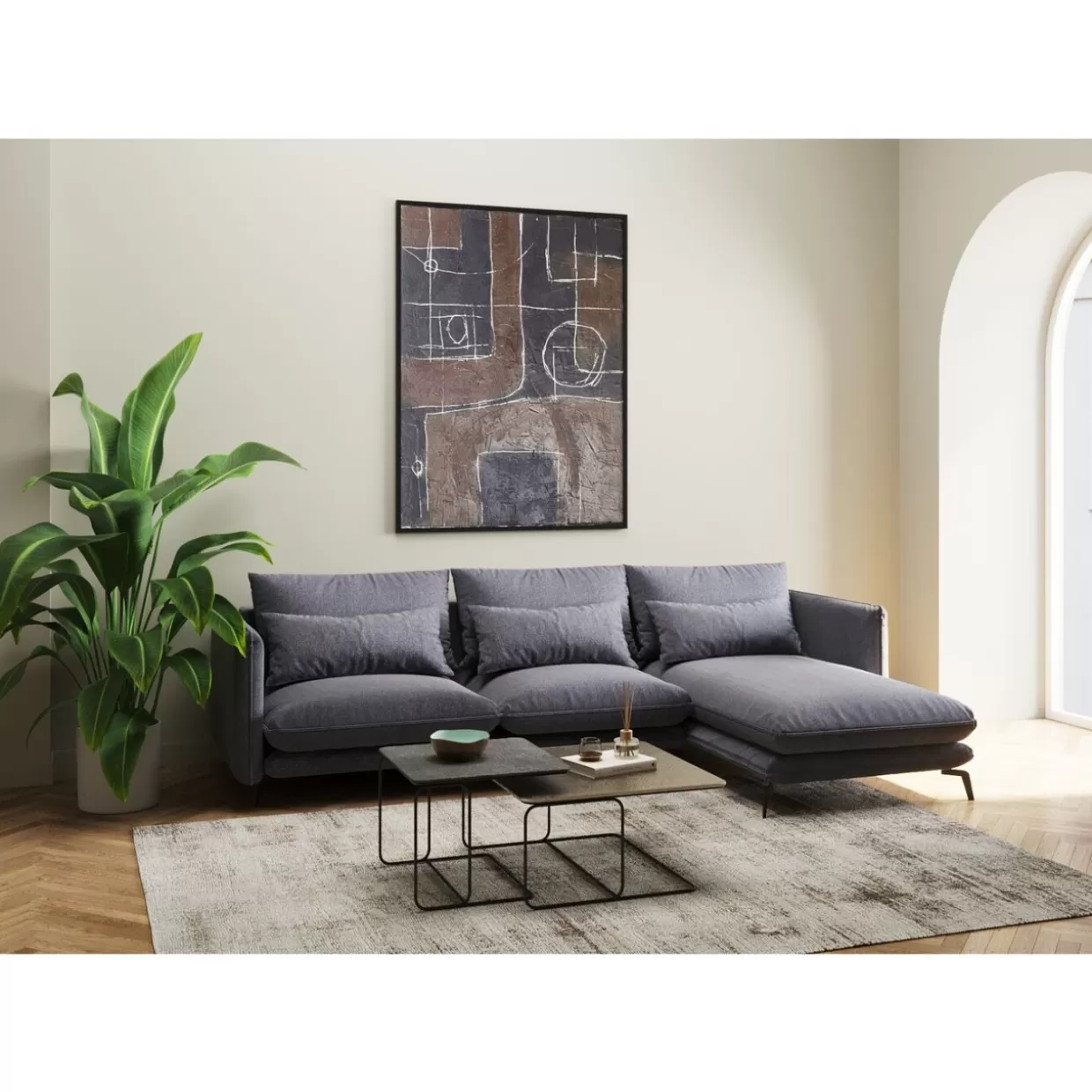 Tavolini da salotto Diego in coppia, design contemporaneo per arredamento moderno - Set di 2 pezzi by KARE Design