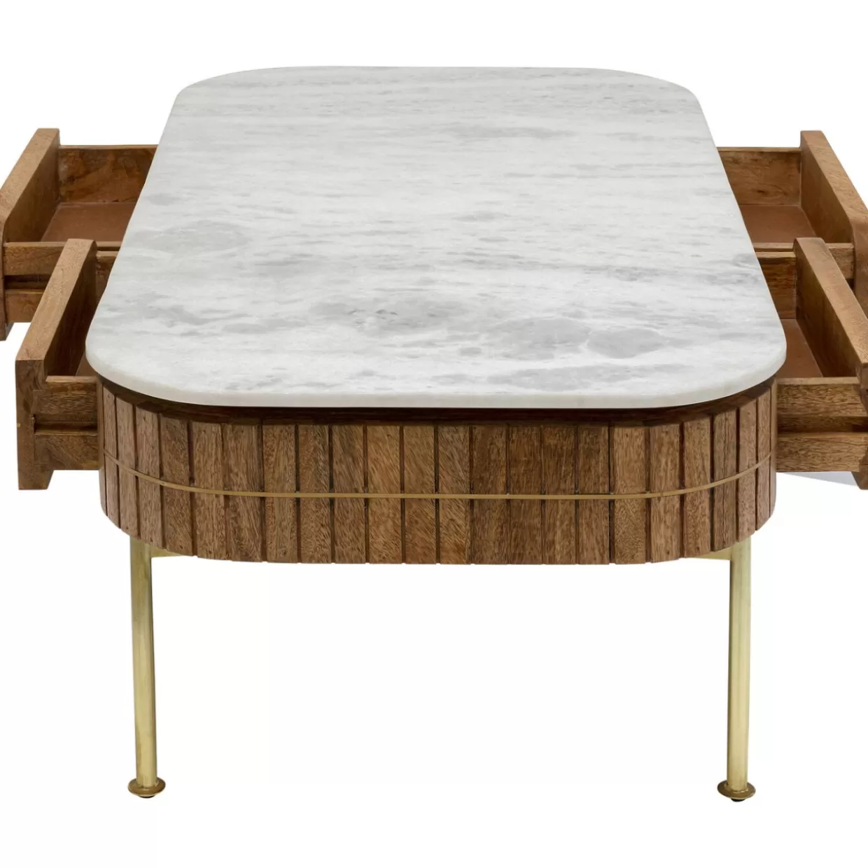 Elegante tavolino da salotto Grace design moderno, 110x60 cm - Tavoli contemporanei KARE con struttura stabile e finitura in legno massello