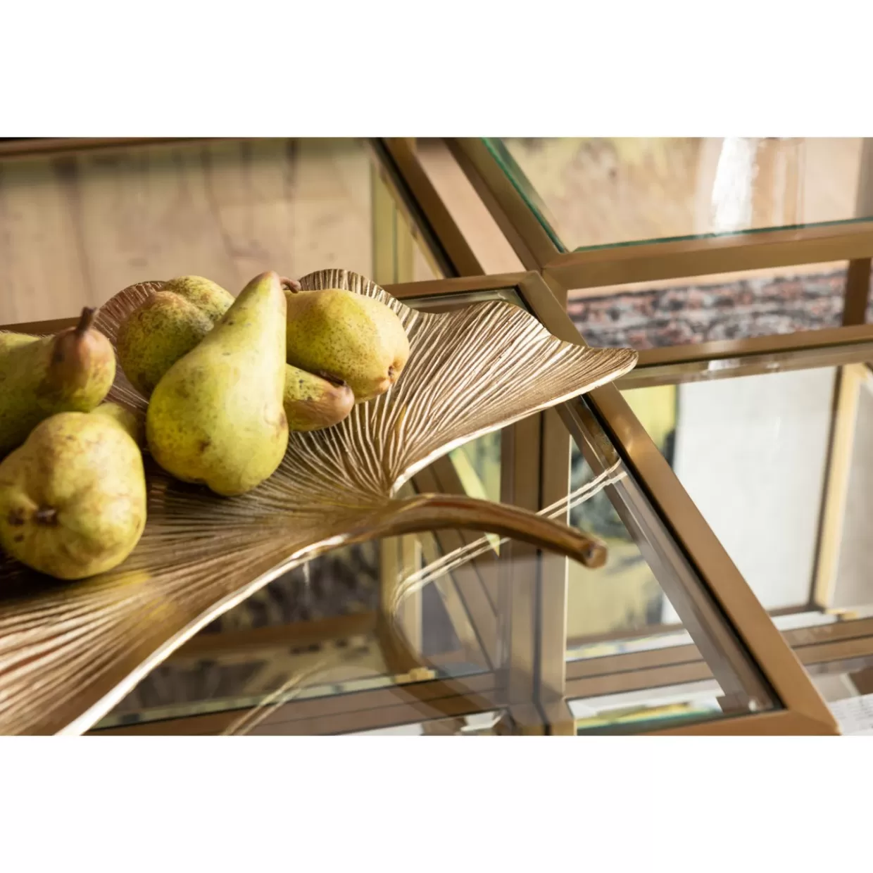 Tavolini Luigi in finitura oro - Set da 4 elementi per salotto con design esclusivo KARE