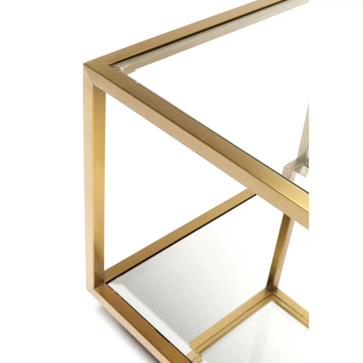 Tavolini Luigi in finitura oro - Set da 4 elementi per salotto con design esclusivo KARE