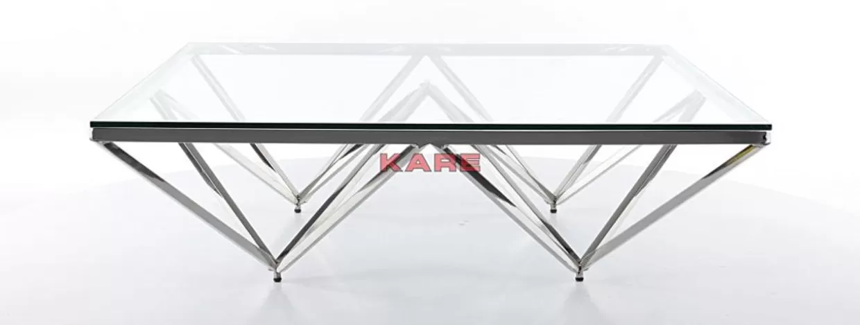 Tavolino Network Design Industriale - Struttura Reticolare Iconica 105x105 cm per Soggiorno Moderno