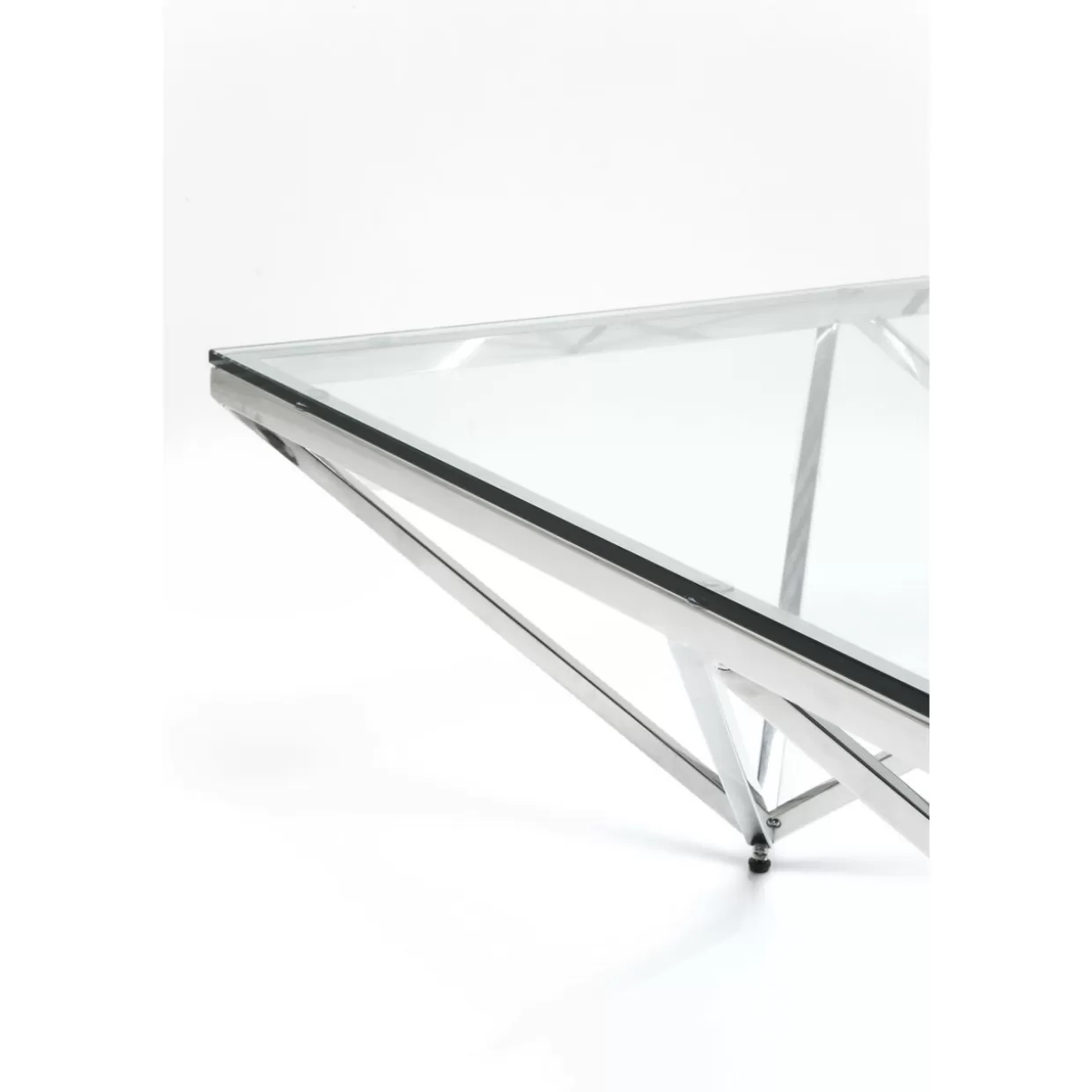 Tavolino Network Design Industriale - Struttura Reticolare Iconica 105x105 cm per Soggiorno Moderno