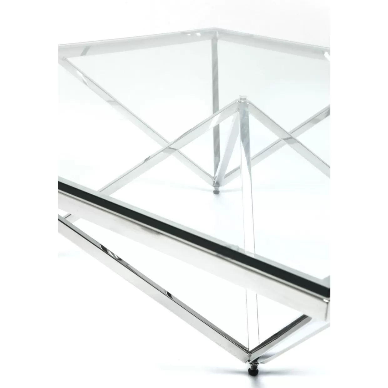 Tavolino Network Design Industriale - Struttura Reticolare Iconica 105x105 cm per Soggiorno Moderno