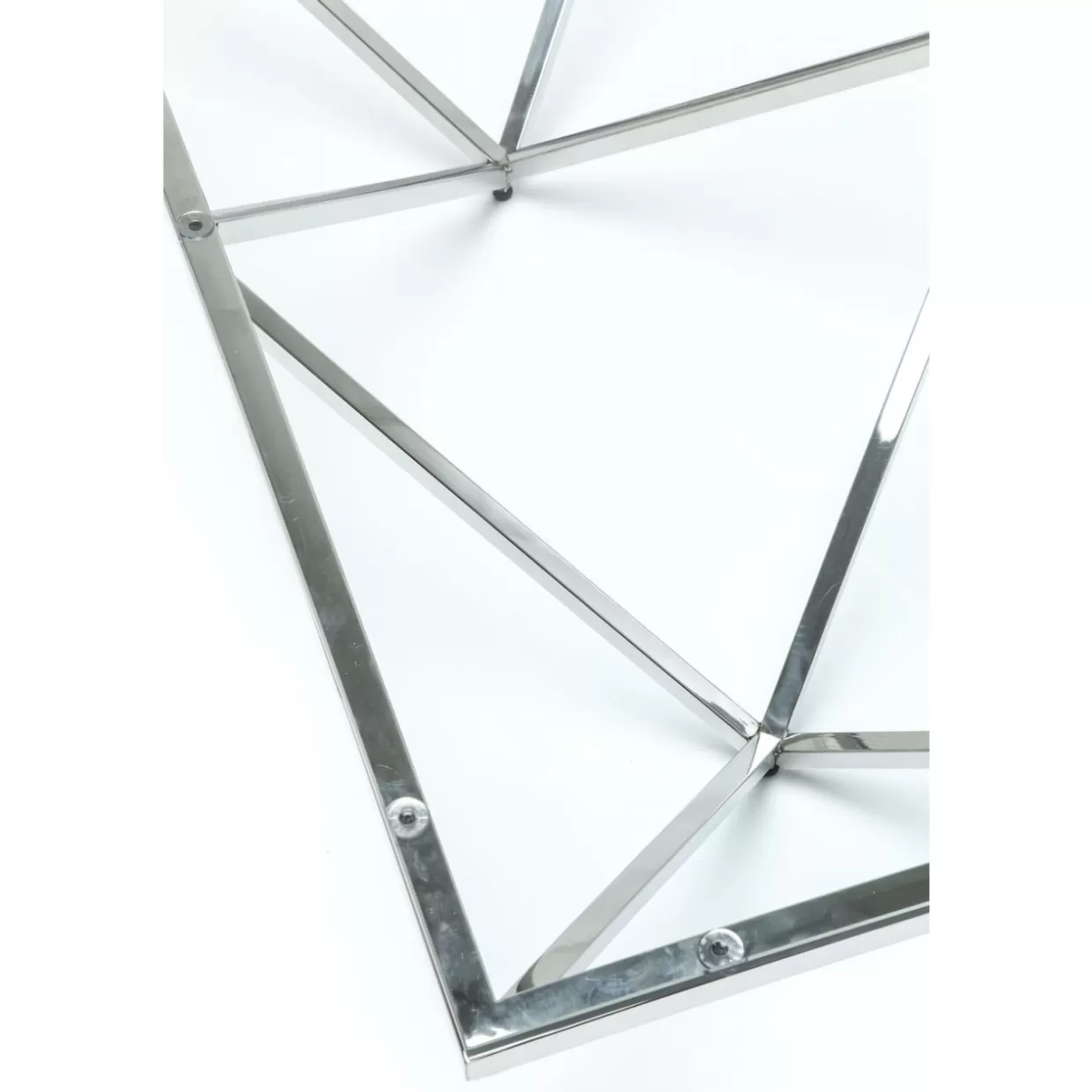 Tavolino Network Design Industriale - Struttura Reticolare Iconica 105x105 cm per Soggiorno Moderno