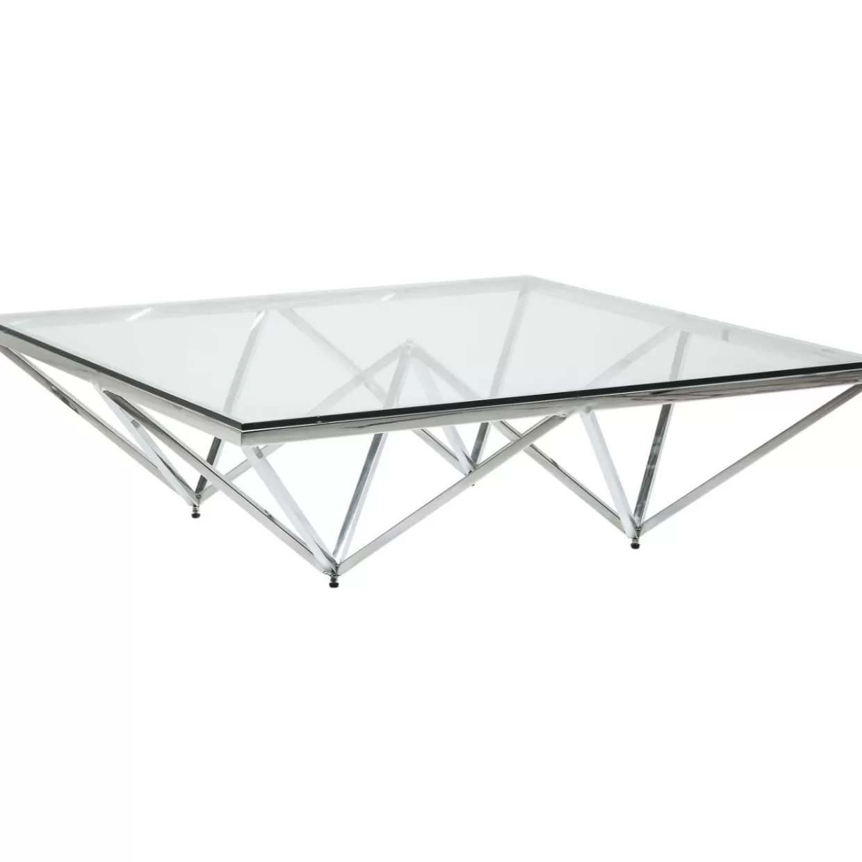 Tavolino Network Design Industriale - Struttura Reticolare Iconica 105x105 cm per Soggiorno Moderno