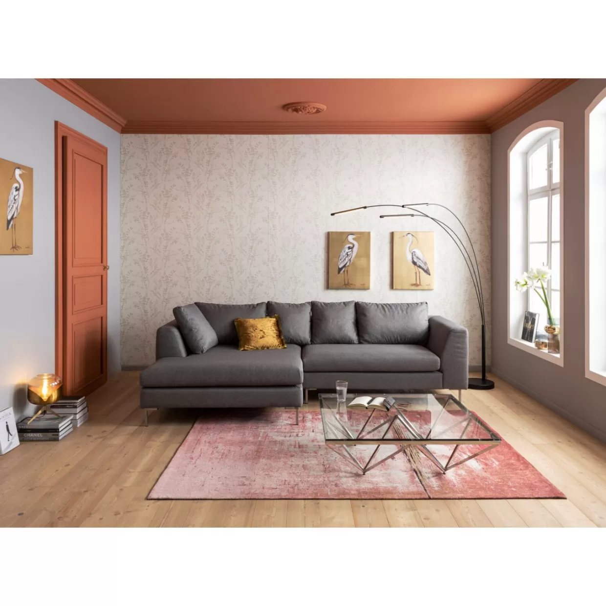 Tavolino Network Design Industriale - Struttura Reticolare Iconica 105x105 cm per Soggiorno Moderno