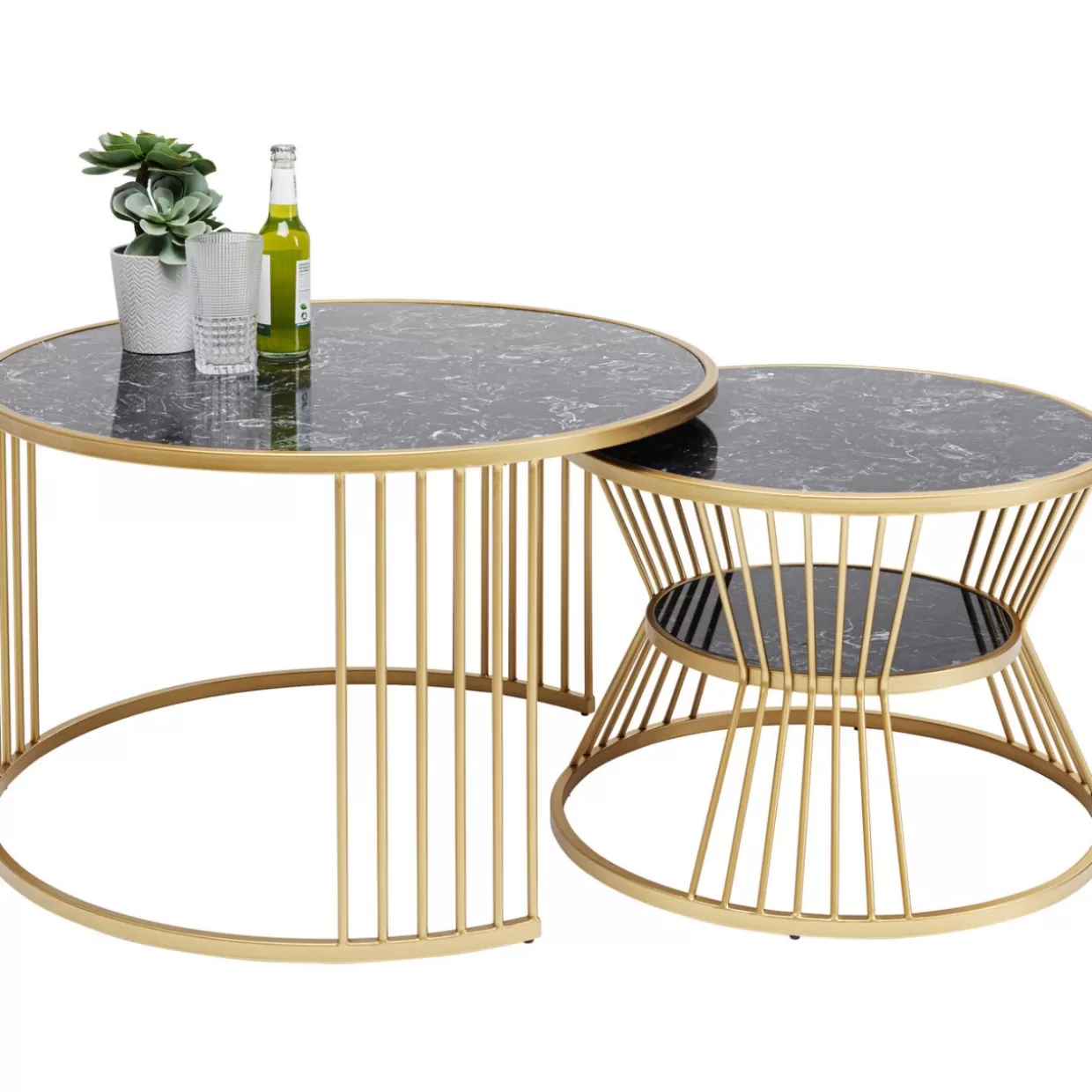 Tavoli da salotto Roma in coppia - Design contemporaneo KARE per ambienti con carattere 

（：）