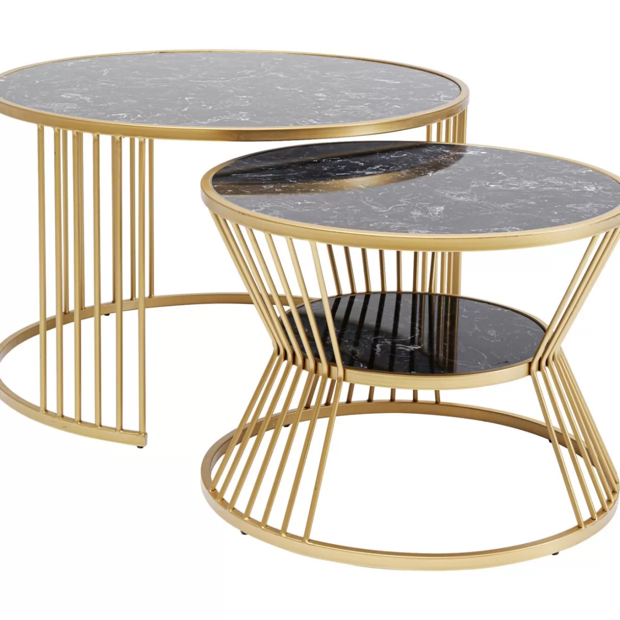Tavoli da salotto Roma in coppia - Design contemporaneo KARE per ambienti con carattere 

（：）