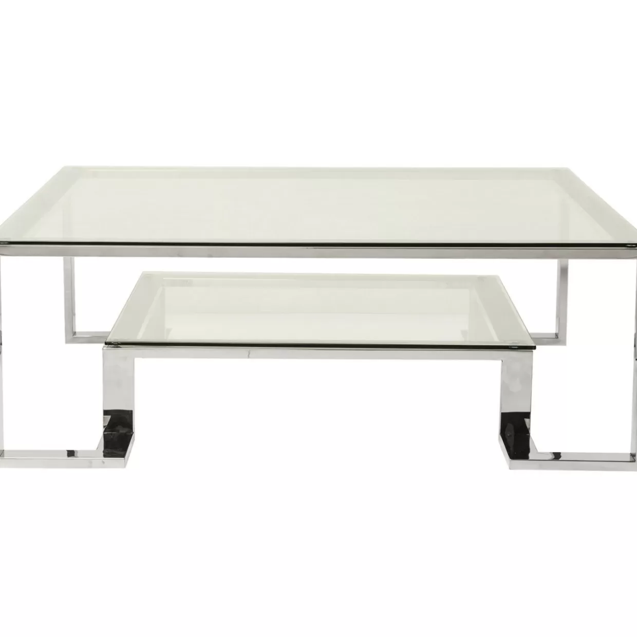 Tavolino da Salotto Silver Rush 120x120 cm - Design Avanguardia con Rifiniture Metallizzate, Ideale per Soggiorno Moderno | Collezione Esclusiva KARE