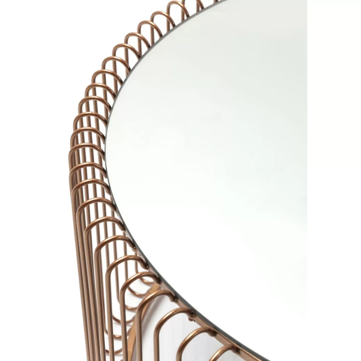 Tavolini Design KARE - Coppia in metallo ramato con struttura intrecciata per arredo salotto moderno