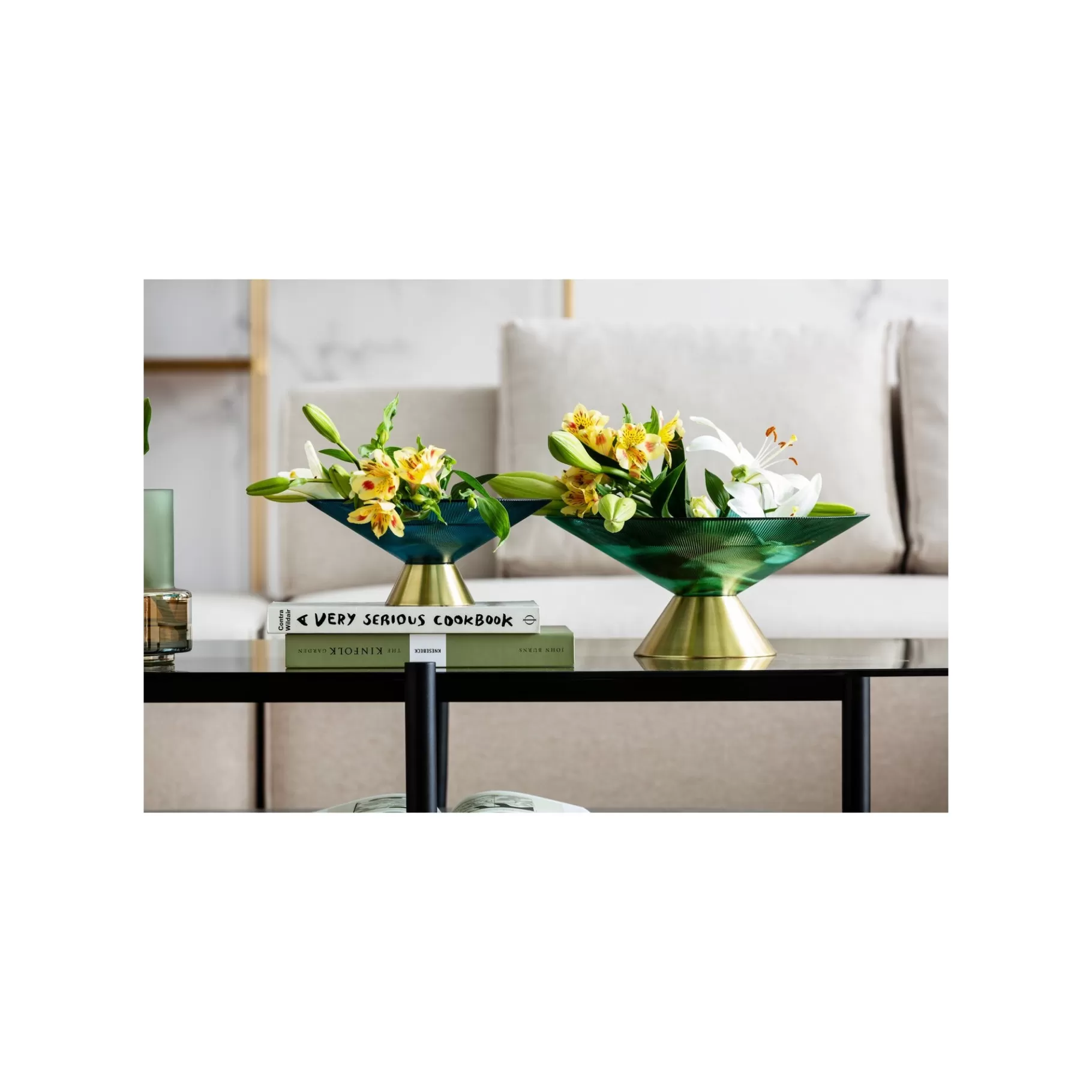 Store Coupe Birdie Verte 35cm   Vaisselle