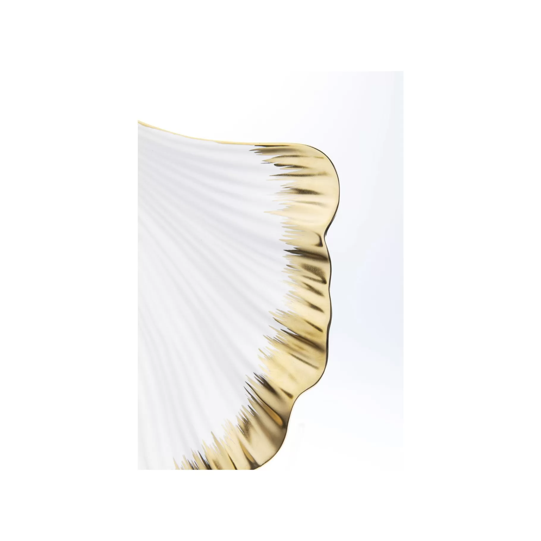 Shop Coupe Feuille De Ginkgo Bordure Dorée   Vaisselle