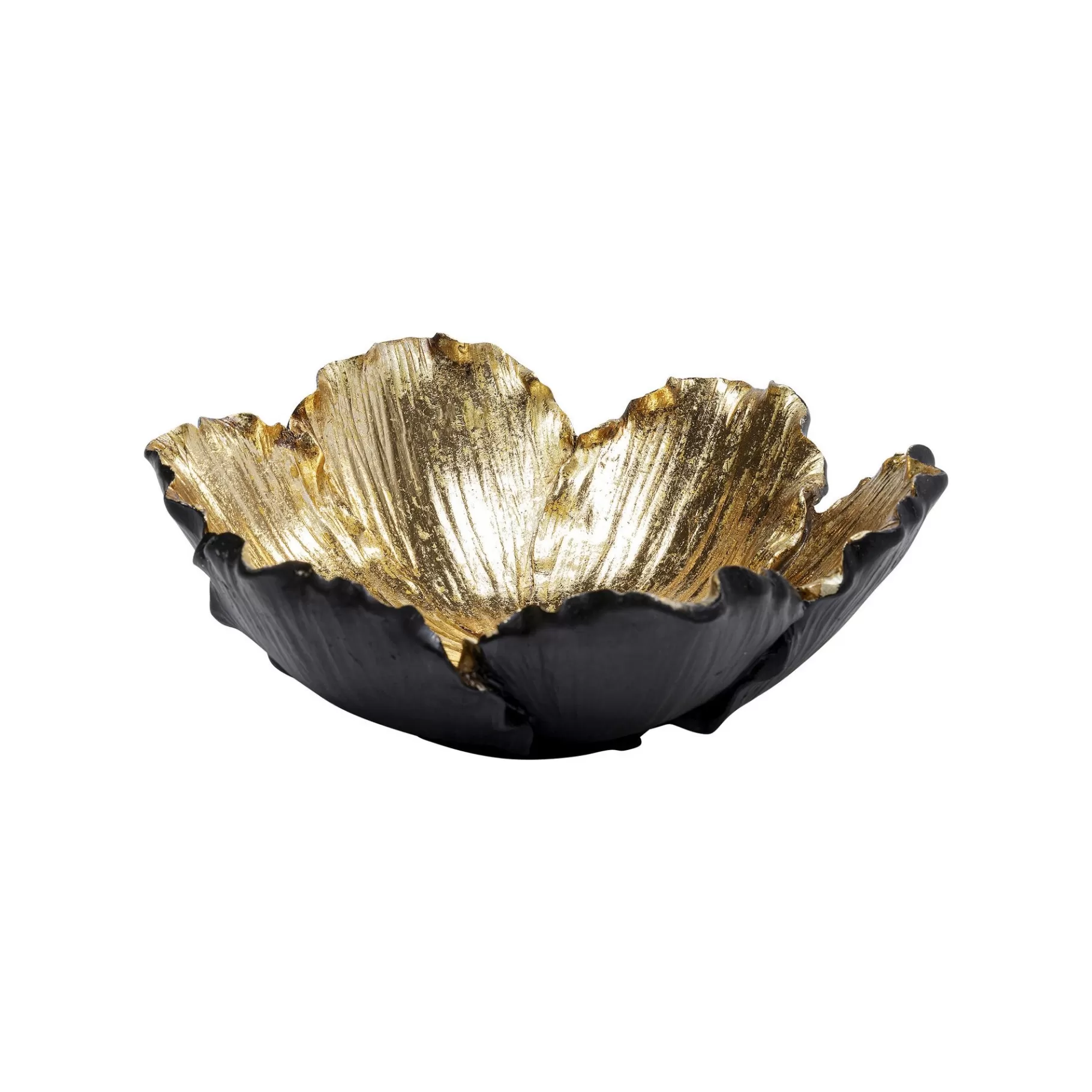 Online Coupe Fleur Dorée Et Noire 20cm   Vaisselle