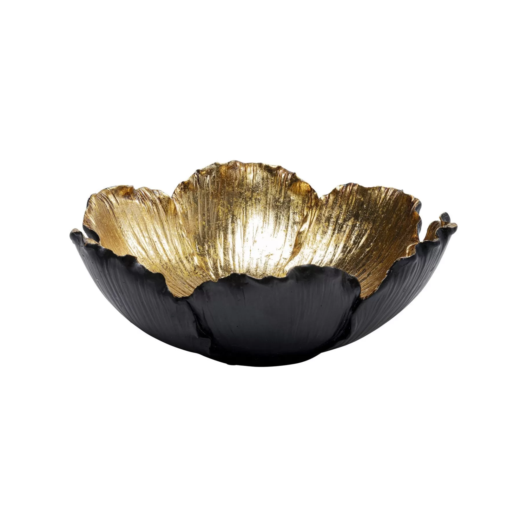 Clearance Coupe Fleur Dorée Et Noire 25cm   Vaisselle