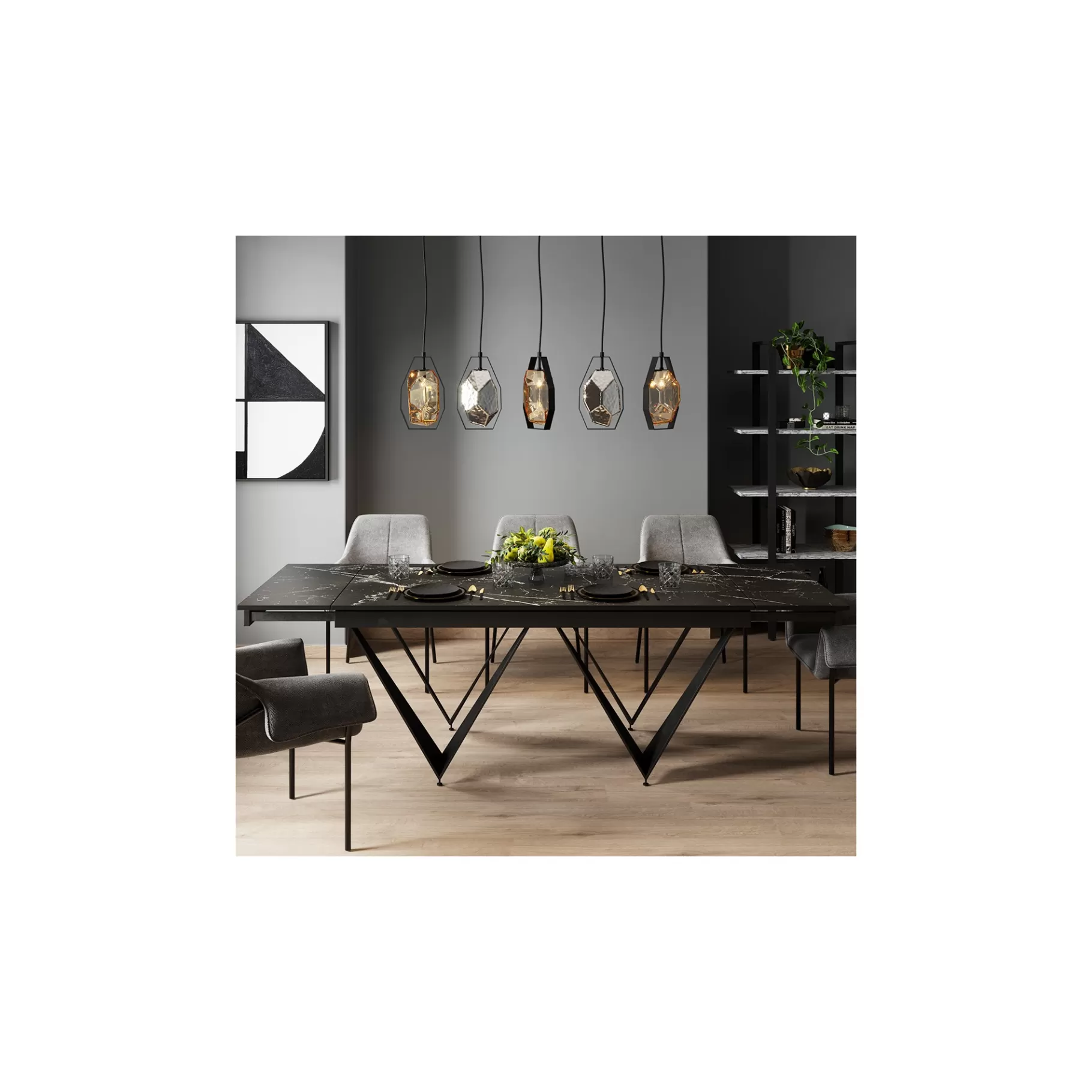 Clearance Coupe Fleur Dorée Et Noire 25cm   Vaisselle